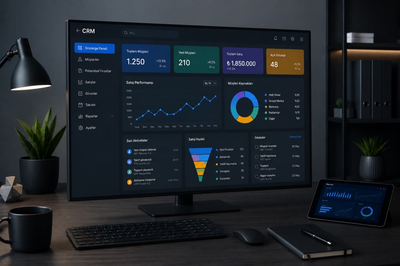 Customer Management System interface